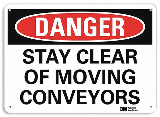Danger Sign 10 inx14 in Plastic