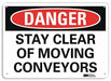 Danger Sign 7 in x 10 in Aluminum