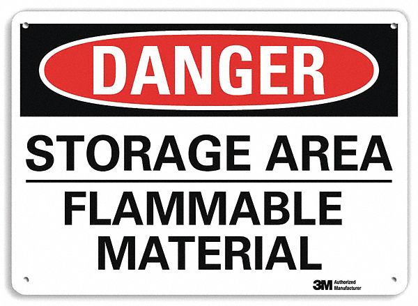 Danger Sign 7 in x 10 in Aluminum