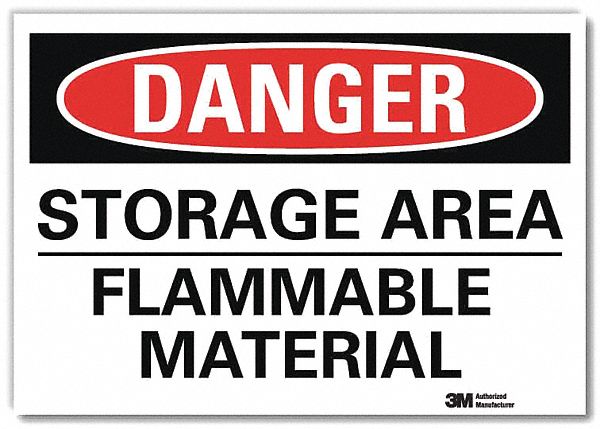 Danger Sign 5inx7in Reflective Sheeting