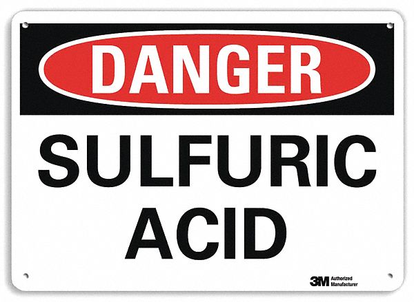 Danger Sign 10 inx14 in Plastic