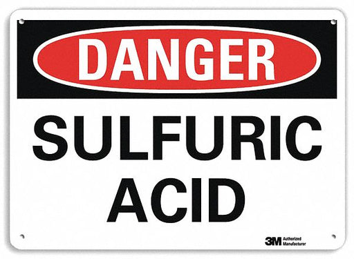 Danger Sign 7 in x 10 in Plastic
