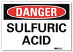 Danger Sign 5 in x 7 in Rflct Sheeting