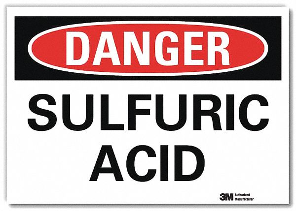 Danger Sign 5 in x 7 in Rflct Sheeting