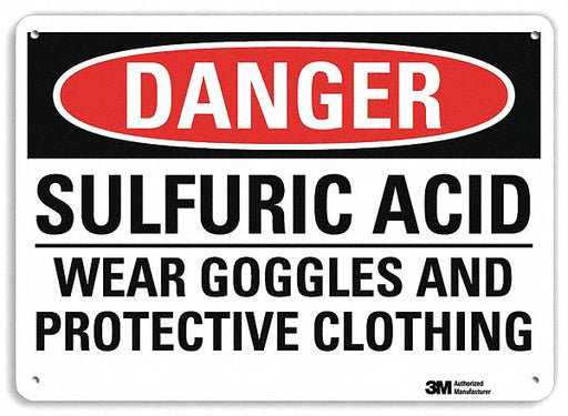 Danger Sign 7 inx10 in Plastic