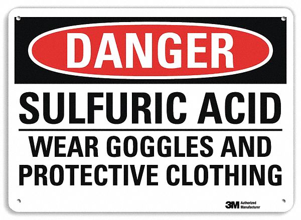 Danger Sign 7 inx10 in Plastic