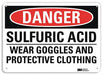 Danger Sign 7 in x 10 in Aluminum