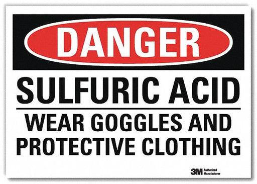 Danger Sign 10 in x 14 in Rflct Sheeting
