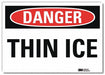 Rflct Icy Conditions Lbl 7x10in Non-PVC