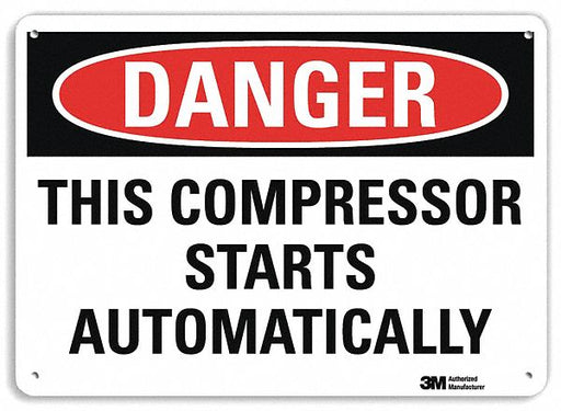Danger Sign 7 inx10 in Plastic
