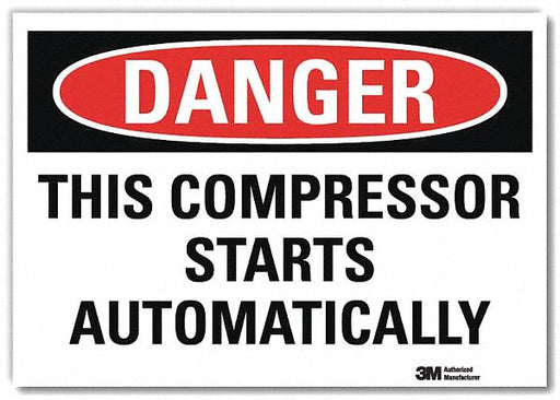 Danger Sign 5inx7in Reflective Sheeting
