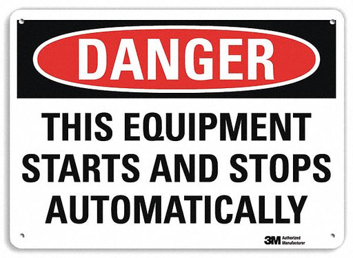 Danger Sign 7 inx10 in Plastic