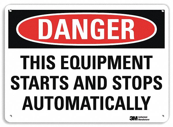 Danger Sign 7 in x 10 in Aluminum