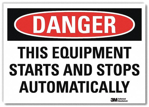 Danger Sign 5 in x 7 in Rflct Sheeting