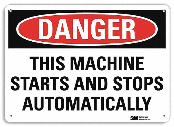 Danger Sign 7 inx10 in Plastic