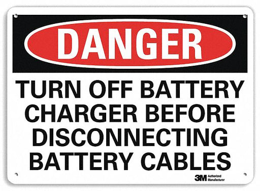 Danger Sign 10 inx14 in Plastic