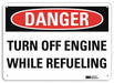 Danger Sign 7 inx10 in Plastic