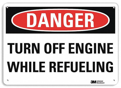 Danger Sign 10 inx14 in Plastic