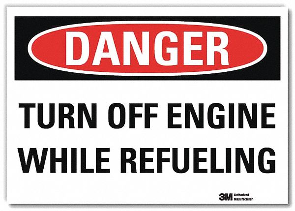 Danger Sign 5inx7in Reflective Sheeting