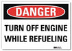 Danger Sign 10inx14in Reflctv Sheeting