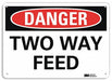 Danger Sign 10 in x 14 in Plastic