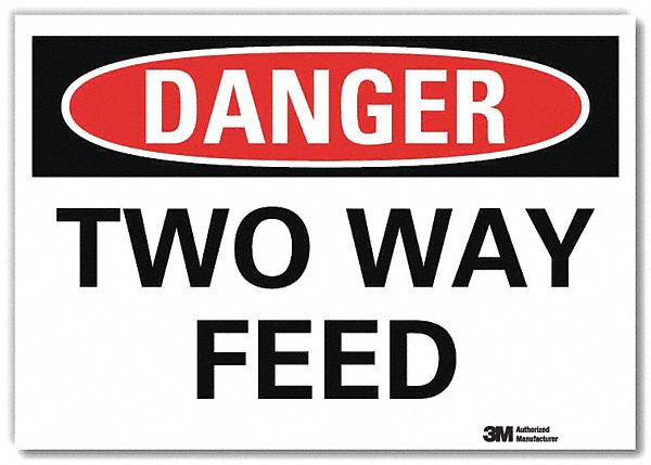 Danger Sign 10 in x 14 in Rflct Sheeting