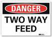 Danger Sign 5 in x 7 in Rflct Sheeting