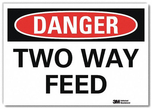 Danger Sign 5 in x 7 in Rflct Sheeting