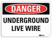 Danger Sign 10 in x 14 in Aluminum