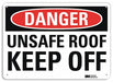 Danger Sign 10 in x 14 in Plastic