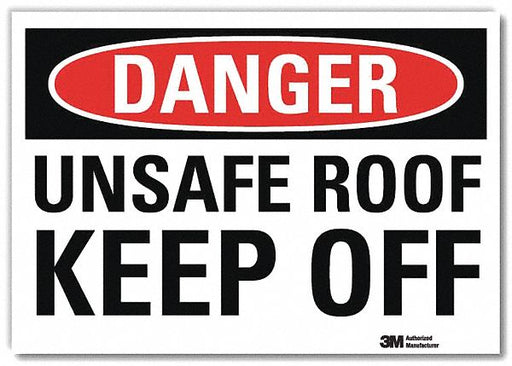 Danger Sign 7 in x 10 in Rflct Sheeting