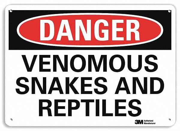 Danger Sign 7 inx10 in Plastic