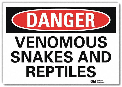 Danger Sign 7 in x 10 in Rflct Sheeting
