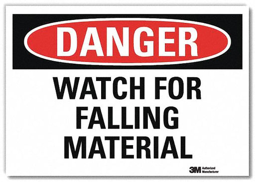Danger Sign 10 in x 14 in Rflct Sheeting