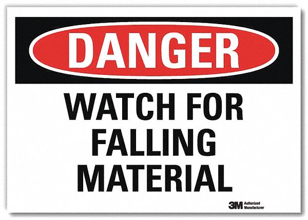Danger Sign 10 in x 14 in Rflct Sheeting
