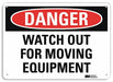 Danger Sign 7 inx10 in Plastic