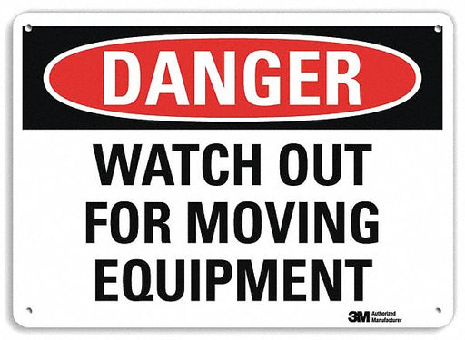 Danger Sign 7 inx10 in Plastic