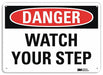 Danger Sign 7 inx10 in Plastic