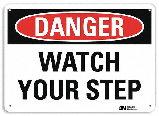 Danger Sign 7 inx10 in Plastic