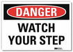Danger Sign 10 in x 14 in Rflct Sheeting