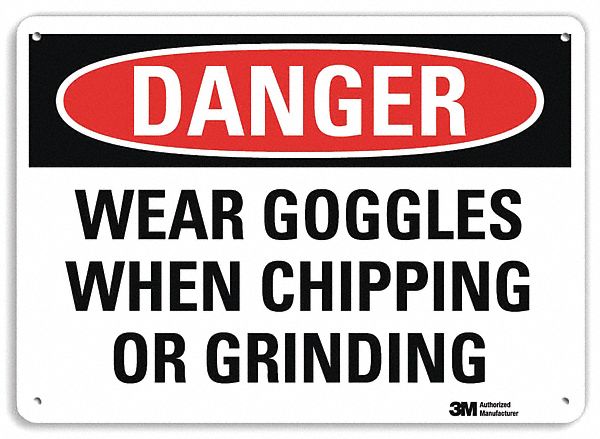 Danger Sign 10 in x 14 in Plastic