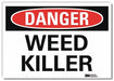 Danger Sign 5 in x 7 in Rflct Sheeting