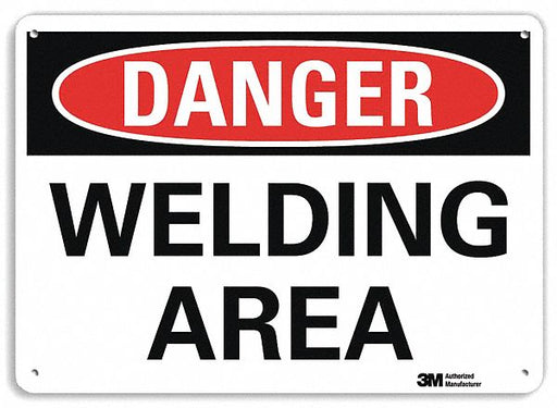 Danger Sign 10 inx14 in Plastic