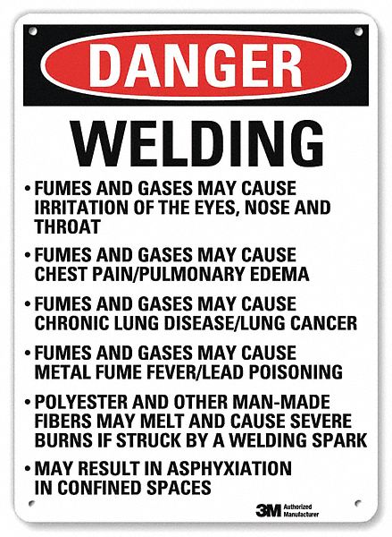 Danger Sign 10 in x 7 in Aluminum