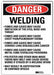 Danger Sign 7inx5in Reflective Sheeting