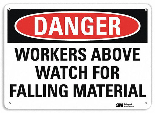 Danger Sign 7 inx10 in Plastic