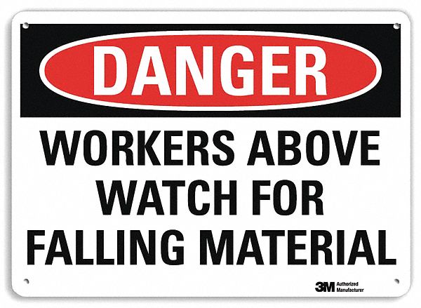Danger Sign 7 inx10 in Plastic