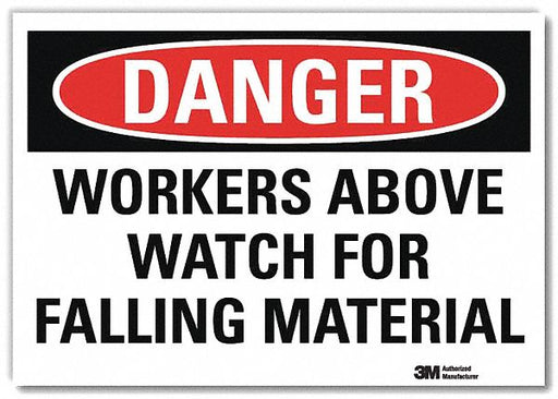 Danger Sign 7 in x 10 in Rflct Sheeting