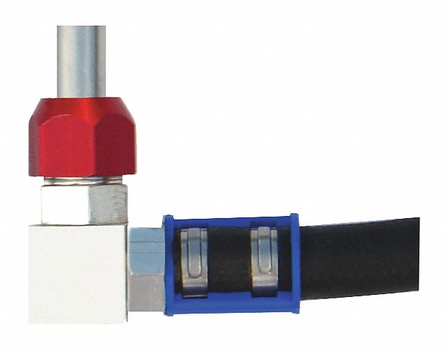 Connector 90 Deg 1/2 in Tube to #8 Hose