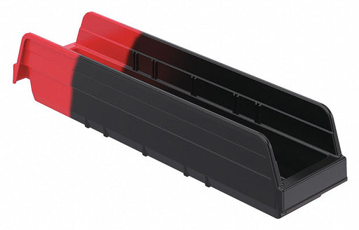 H8696 ShelfBin 17.875inL 4.125inW Plastic
